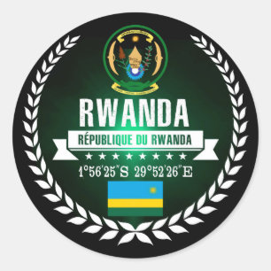 Rwanda Classic Round Sticker