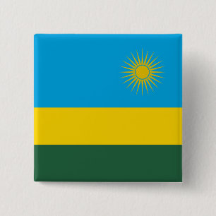 Rwanda Flag 15 Cm Square Badge