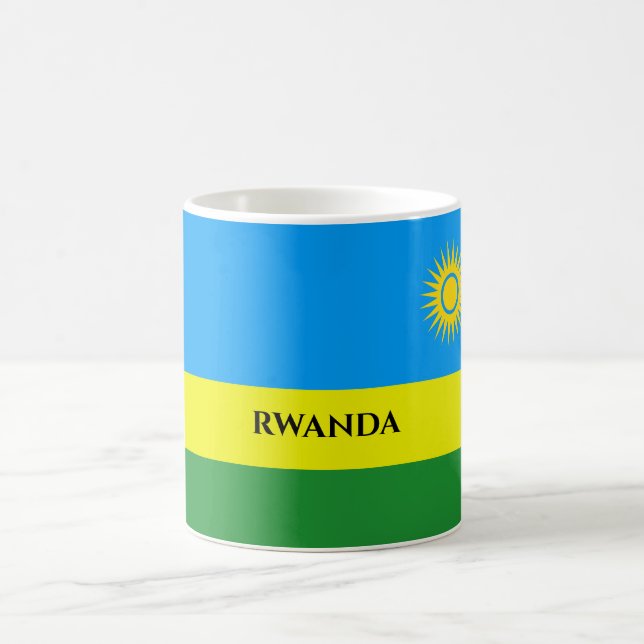 Rwanda Flag Africa  Coffee Mug (Center)