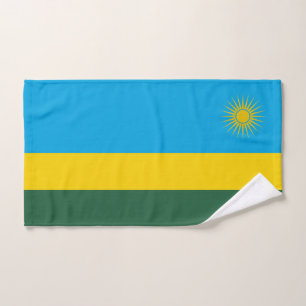 Rwanda Flag Bath Towel Set