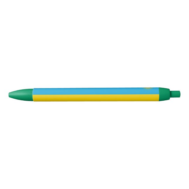 Rwanda Flag Black Ink Pen (Front)