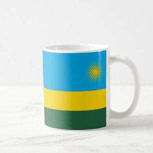 Rwanda Flag Ceramic Coffee Mug