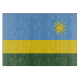 Rwanda flag cutting board