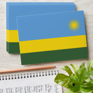 Rwanda flag envelope