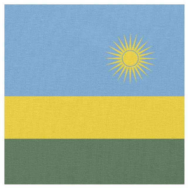 Rwanda flag fabric (Close Up)