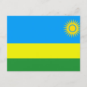 Rwanda Flag Holiday Postcard