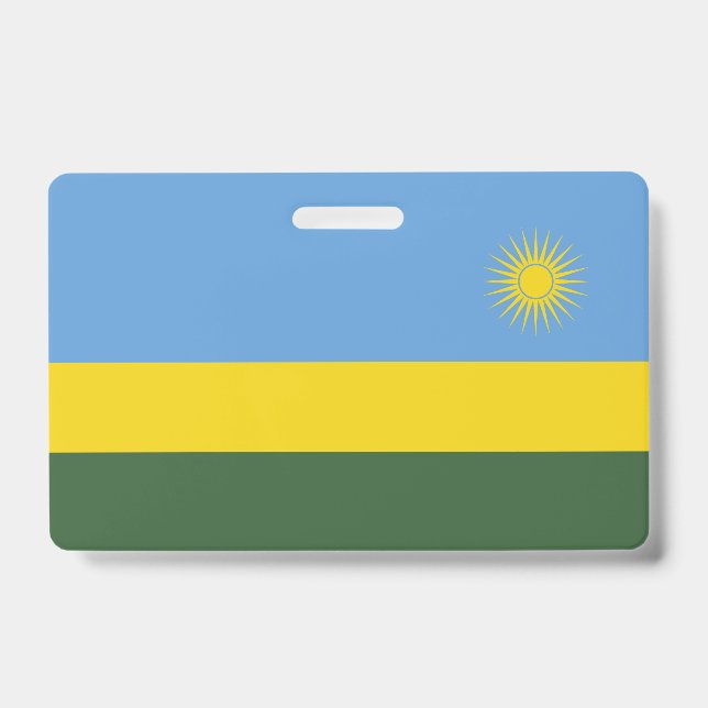 Rwanda flag ID badge (Front)