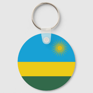 Rwanda Flag Key Ring