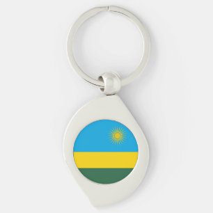 Rwanda Flag Key Ring