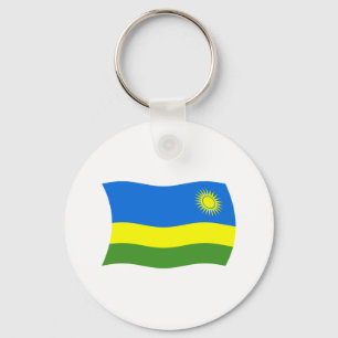 Rwanda Flag Keychain