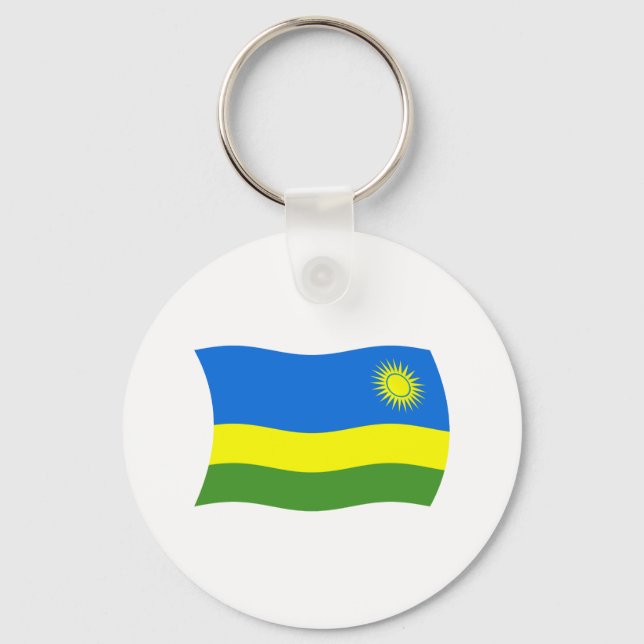 Rwanda Flag Keychain (Front)
