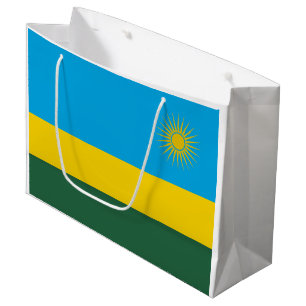 Rwanda Flag Large Gift Bag
