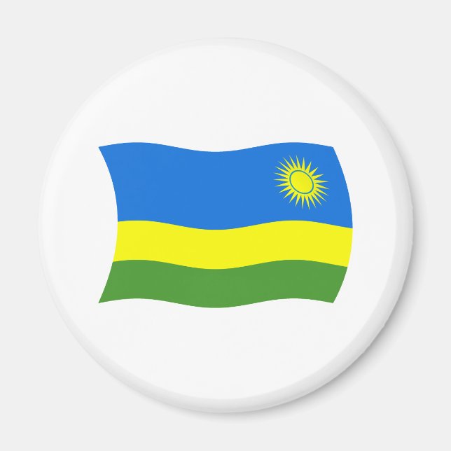 Rwanda Flag Magnet (Front)