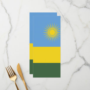 Rwanda flag menu