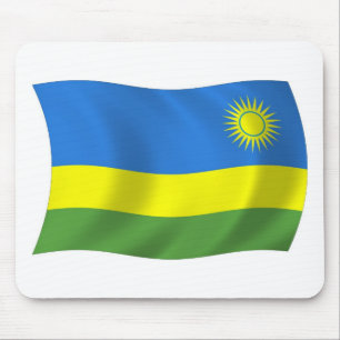 Rwanda Flag Mousepad