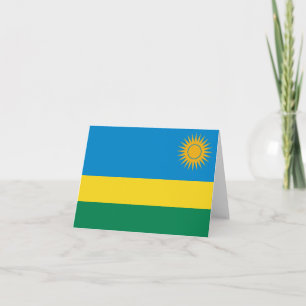 Rwanda Flag Notecard