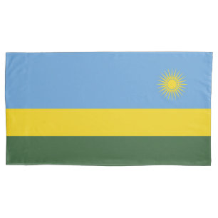 Rwanda flag pillowcase
