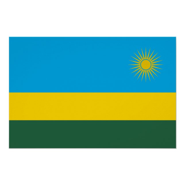 Rwanda Flag Poster (Front)