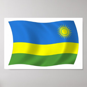 Rwanda Flag Poster Print