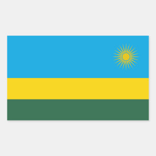 Rwanda Flag Rectangular Sticker
