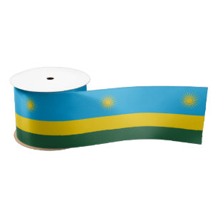 Rwanda Flag Satin Ribbon