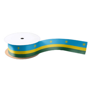 Rwanda Flag Satin Ribbon