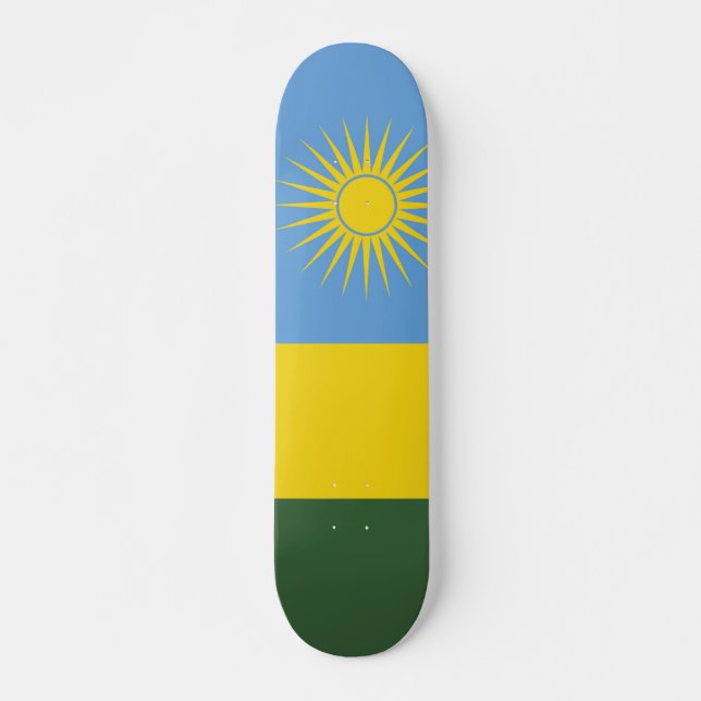 Rwanda flag skateboard (Front)