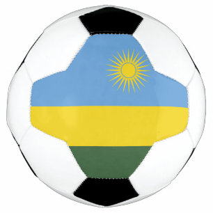 Rwanda flag soccer ball