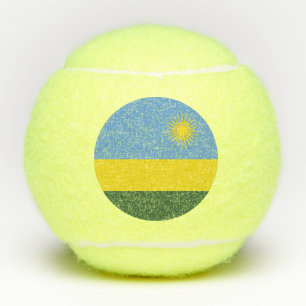 Rwanda flag tennis balls