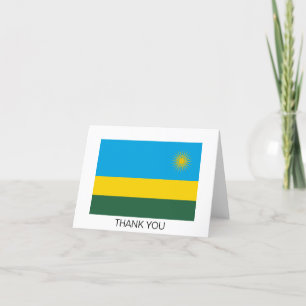 Rwanda Flag Thank You Card