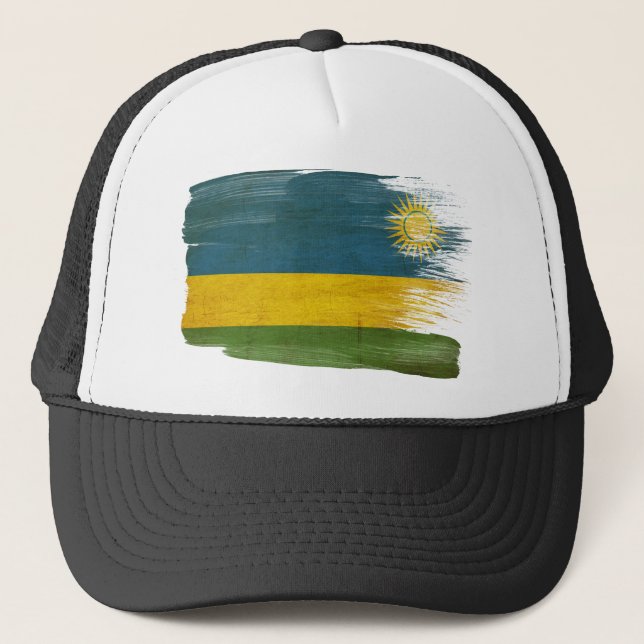 Rwanda Flag Trucker Hat (Front)