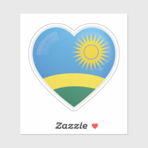 Rwanda Love Icon Sticker