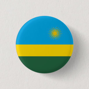 Rwandan Flag, Flag of Rwanda 3 Cm Round Badge