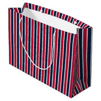 RWB Baseball Coordinating Stripes 1-GIFT BAG L