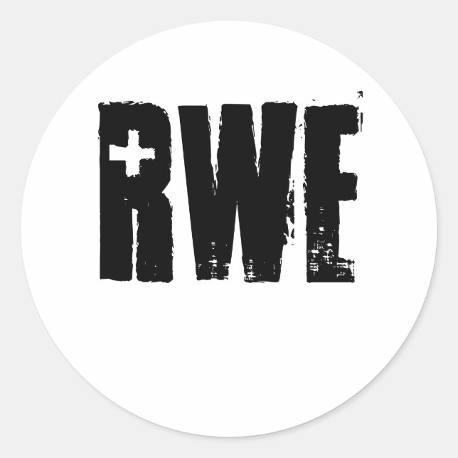 RWE CLASSIC ROUND STICKER (Front)
