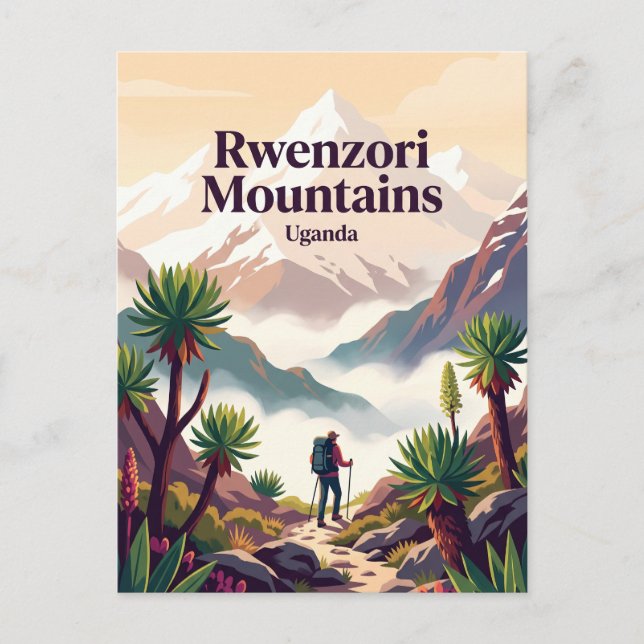 Rwenzori Mountains Uganda Postcard (Front)
