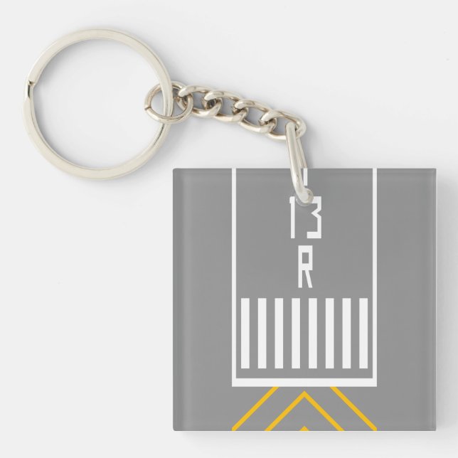 RWY Threshold 13R Key Ring (Front)