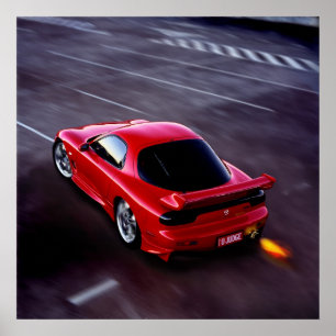 RX7 Sports import Poster