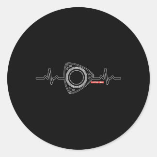 Rx8 Rx7 He Beat Dark Classic Round Sticker