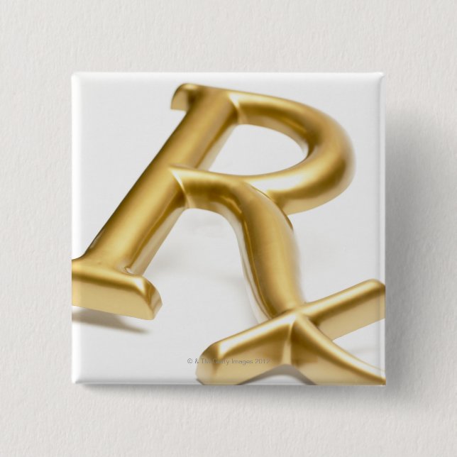 Rx drug sign 15 cm square badge (Front)