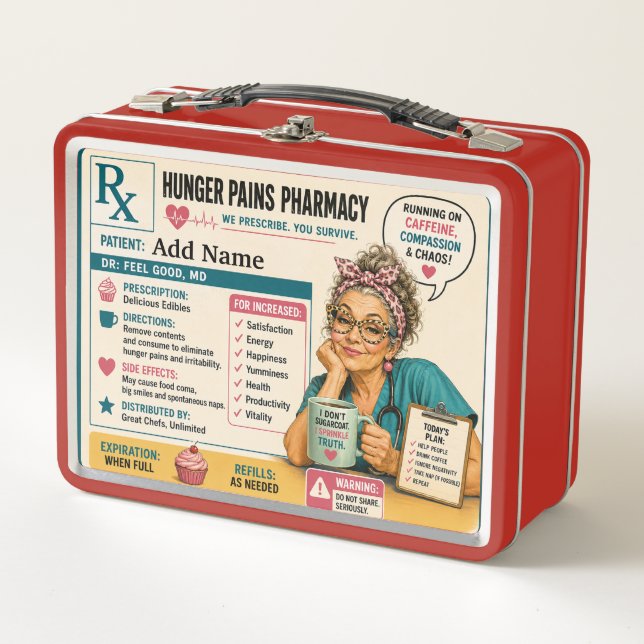 RX Lunch Metal Lunch Box (Front)