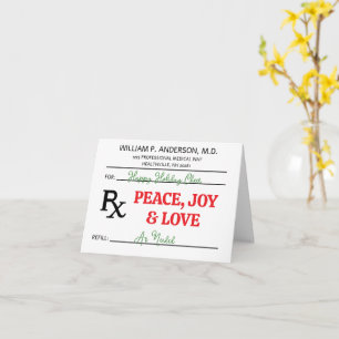 RX Medical Presciption Christmas Card
