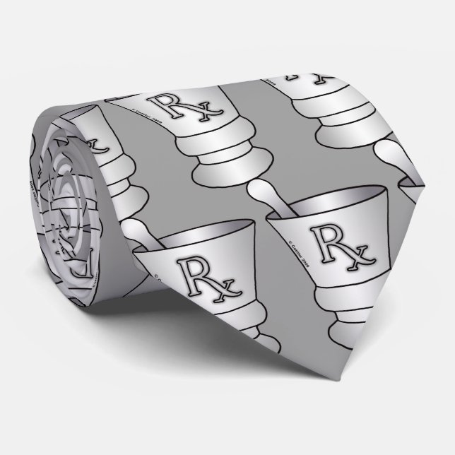 RX Mortar Pestle Tie (Rolled)