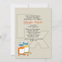 Rx Pharmacy School Graduation Invitation