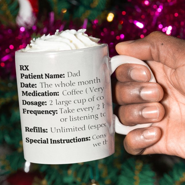 RX Prescription For Surviving Christmas  Coffee Mug (Creator Uploaded)
