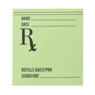 Rx Prescription Pad #2
