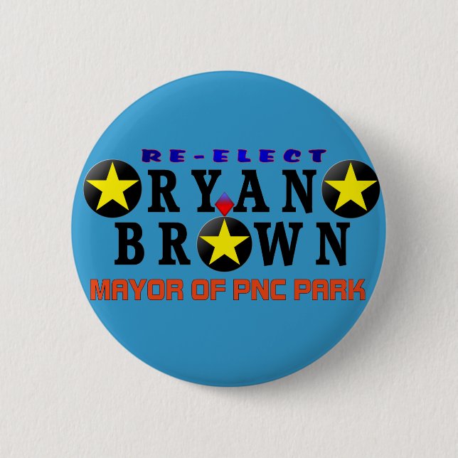 Ryan Brown Re-Election Campaign Button (Front)