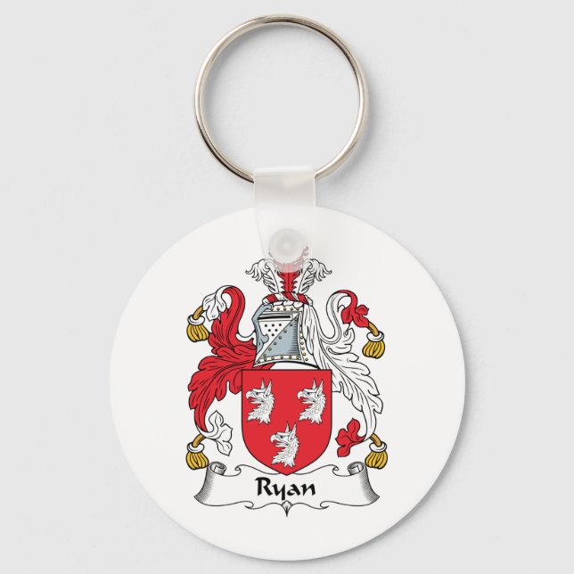 Ryan Family Crest Key Ring (Front)