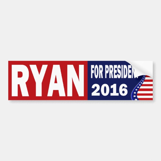 Ryan For President 2016 Bumper Sticker (Front)