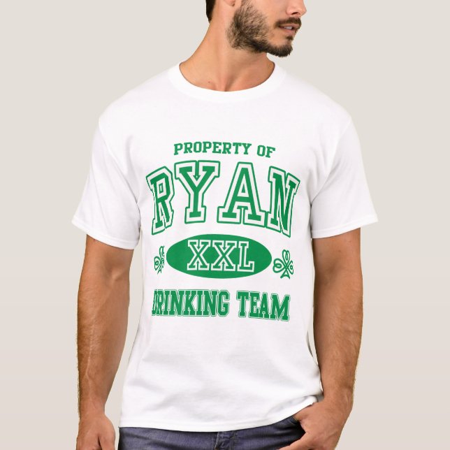 Ryan Irish Drinking Team T-Shirt (Front)